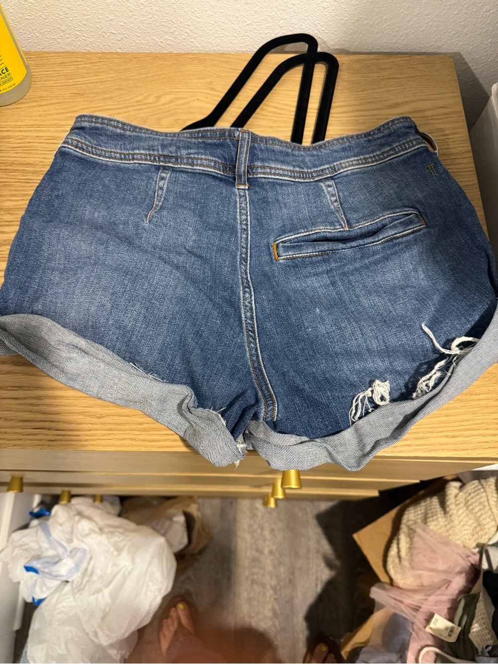 Pilcro Blue Denim Jean Shorts - Picture 2 of 6